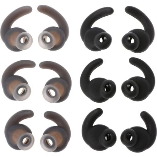VEKEFF 3 Pairs/lot Silicone Ear Tips Ear bud Replacement Sports Earplugs Case for JBL Sports Bluetooth Headset S/M/L
