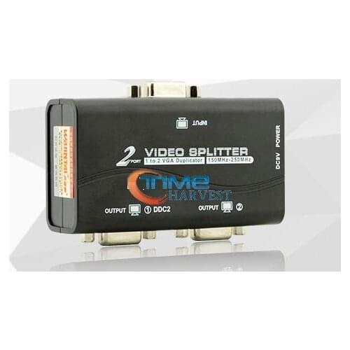 VGA distributor 1 VGA IN change to 2 VGA OUTPUT Divider adapter arcade game accessories for LCD cabinet parts amusement machine