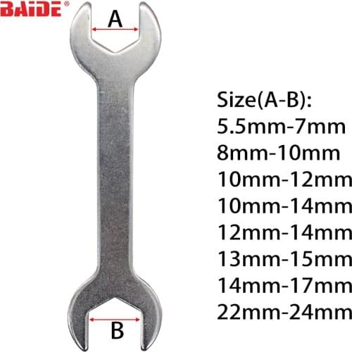 Flat Head Screw Single Open Ended Wrench Mill Collet Bicycle Tool 300pcs/lot