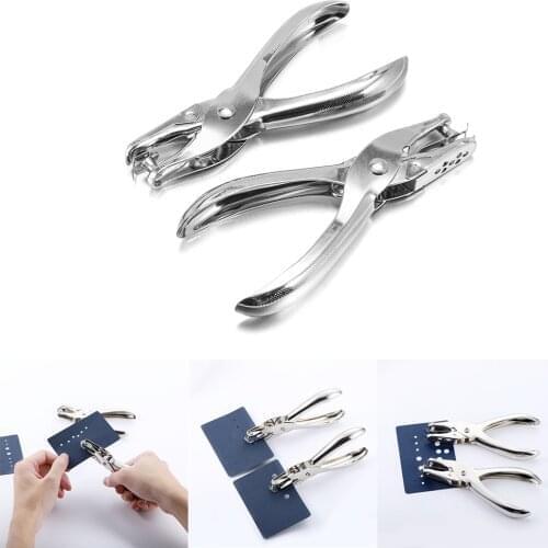 1 Pcs 3/6mm Hole Size Metal Hand Paper Punch Craft Sheet Single Hole Puncher For Earring Necklace Scrapbooking Punches Tools