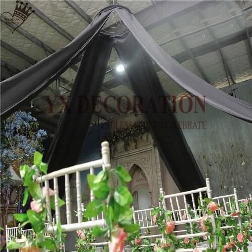 1PCS Sold Chiffon Ceiling Drapery Roof Canopy Fabric Draping For Wedding Event Decoration