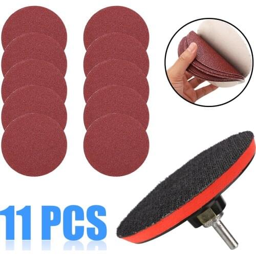 10pcs/set 5" Sanding Discs Drill Angle Grinder Mount Rubber Pad Sander + M14 Pad Durable Abrasive Tools