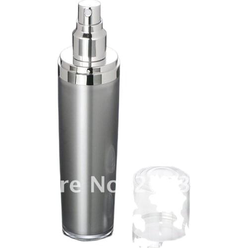 100ML silver press pump lotion bottle