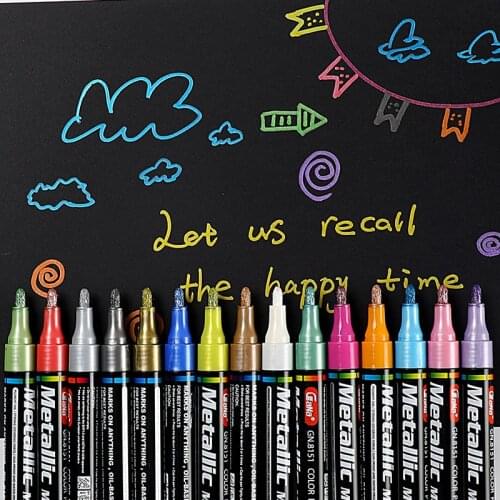 15 Colors/Set 2mm Acrylic Paint Marker pen for Ceramic Rock Glass Porcelain Mug Wood Fabric Canvas Painting Detailed Marking