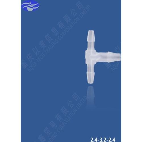 2.4-3.2-2.4Reducing Tee plastic pipe connector,hose connector,pipe fittings