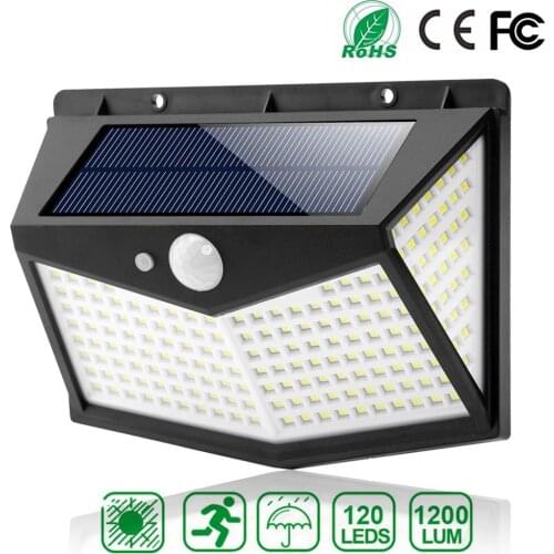 212LED Solar Light Outdoor Waterproof Motion Sensor Recharged LED Wall Lights Garden Spotlight Solar Lamp For Street Path Garden