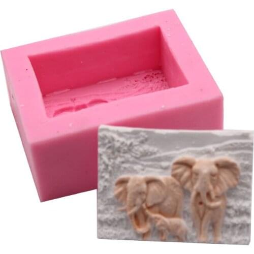 3D DIY Baking Mold Elephant Cake Silicone Molds For Fondant Cake Decorating Tools Chocolate Candy Soap Candle Clay Moulds