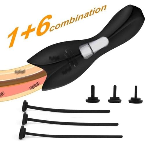 6 in 1 Horse Eye Stimulation Male Masturbator Automatic Electric Penis Pump Vibrators Climax Delay Stimulate Glans Vibration