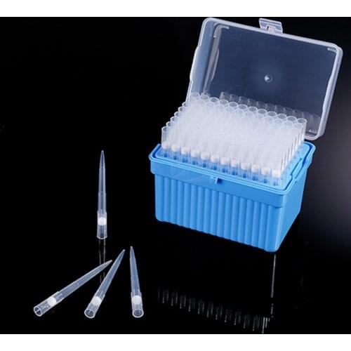 96pcs Sterilized Filter Pipette Tip Transparent pp Boxed Tip Pipette Accessories 10ul/200ul/1000ul