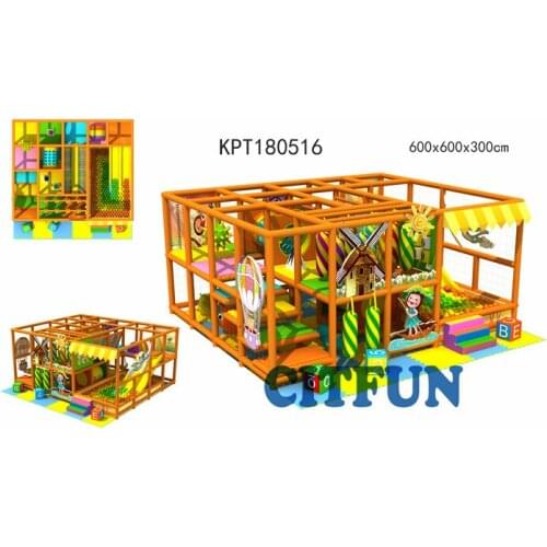 China Factory Price Shopping Mall Toddler Kids Soft Indoor Playground Games Equipment with Pall pit for sale IP-006B