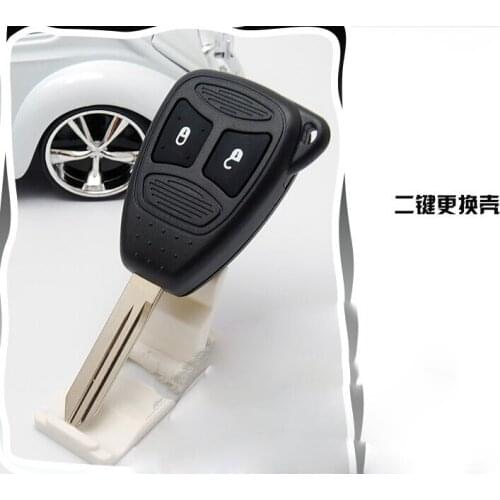 2 Button Replacement Remote Key Shell Case For Chrysler Grand Voyager 300C Fob Key Cover 5PCS/lot