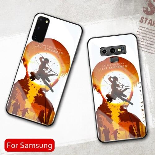 Attack On Titan Levi Beautiful Tempered Glass Cover For Samsung A50 A60 A70 A21 A31 A51 A71 A81 A91 4G 5G A50S A70S M40 M80S