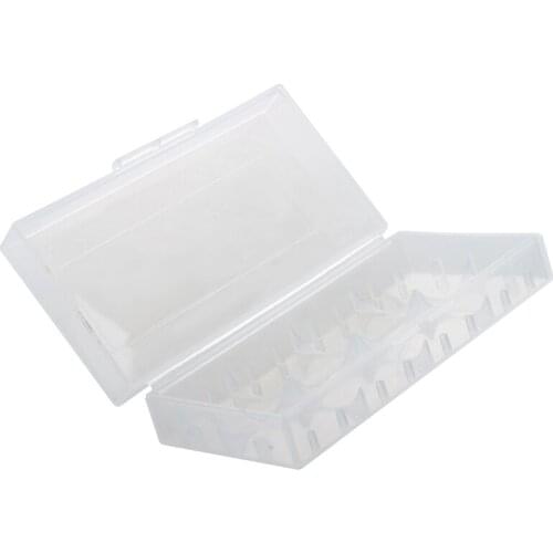 Box for 18650 battery transparent battery holder