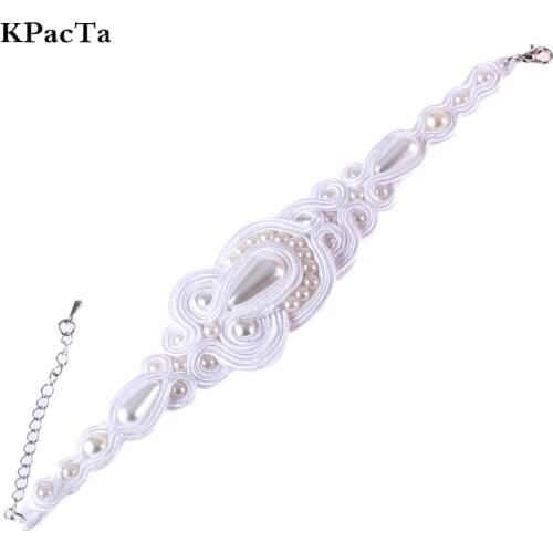 KPACTA Ethnic Style Handmade Soutache Weaving Bridal Bracelet Fashion Jewelry Women Banquet Accessories Charm Bracelets Bileklik