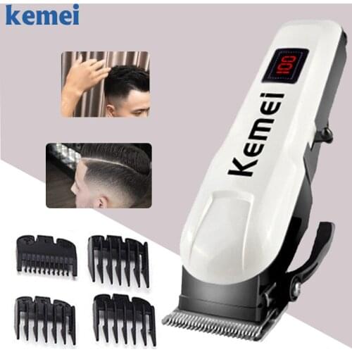 Kemei hair clipper cordless haircut mens beard razor hair trimmer electric Hair Clipper KM-2600 styling tool