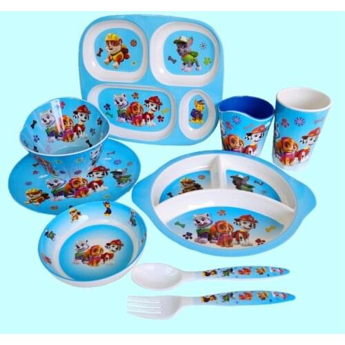 Paw Patrol Dinnerware Set Tableware Set Knife Fork Spoon Flatware Set Dishwasher Safe Cutlery Box Water Cups Children Kids Gift