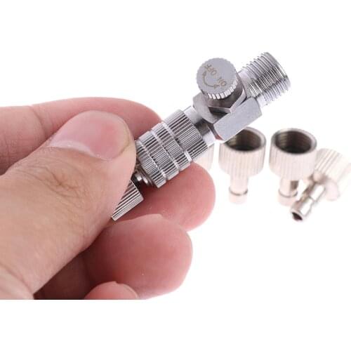 New 1pc Airbrush Quick Plug Connector Airbrush Quick Release Coupling Disconnect Adapter With 1/8" Plug Fitting Part