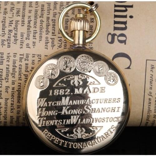 New Fashion Classic Golden Hand Wind Mechanical Pocket Watch High Quality Roman Number Dial Pendant Chain Fob Watch