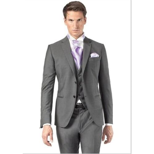 New Classic Men’s Suit Smolking Noivo Terno Slim Fit Easculino Evening Suits For Men Tuxedo Custom Made Wedding Suits Men Busine