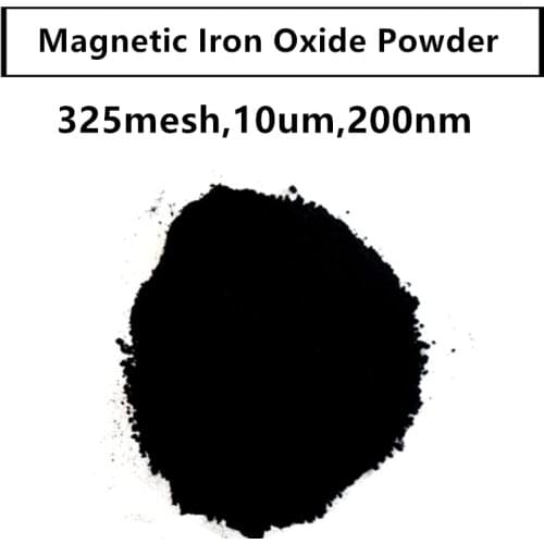 99.9% Black Fe3O4 Powder Magnetic Iron Oxide Powder for R&D Ultrafine Powders 325mesh,1um,200nm Mult Size