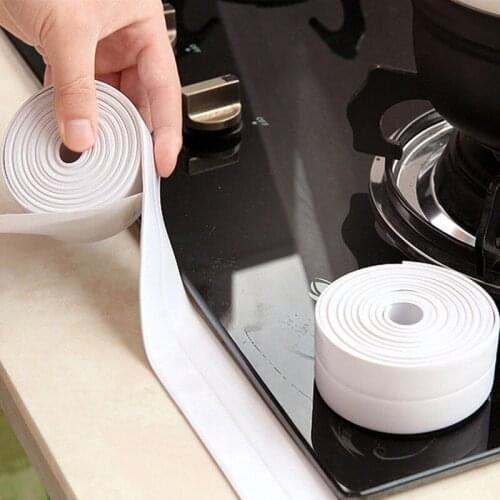 Self Adhesive Magnetic Kitchen Tape Ceramic Sticker Waterproof Anti-moisture PVC Sticker Bathroom Wall Corner Line Sink Stickers