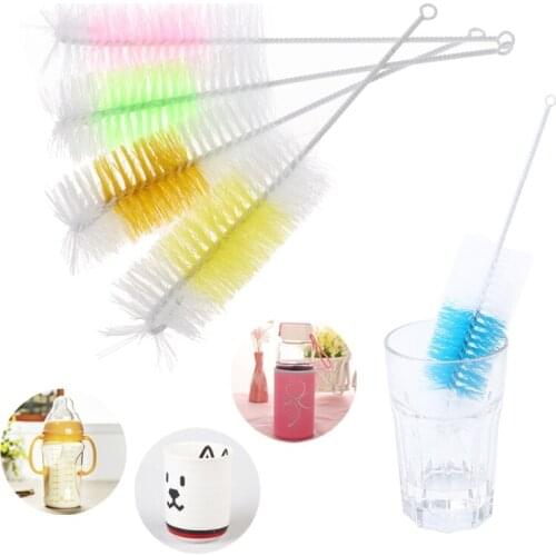 2Pcs Baby Nipple Bottle Brush 360 Degree Cleaner 30cm Nylon Cleaning Brushes Cup brush dish brush Home Cleaning brush