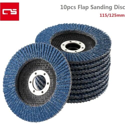 Flap Disc Grinding Wheel 40/60/80/120 Grit Sanding Disc Metal Polishing Disc Rust Remover Wheel for Angle Grinder 115/125mm