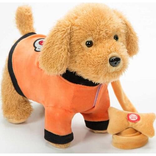 Robot Dog Sound Control Interactive Dog Electronic Pets Plush Puppy Walk 120 Songs Talk Teddy Toys For Children Birthday Gifts