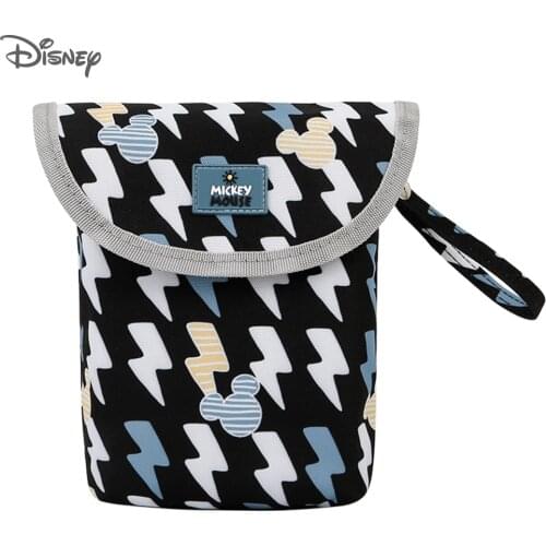 Disney Waterproof Reusable Wet Bag Printed Pocket Diaper Inner Container Travel Dry Wet Bag Hasp Nappy Bag Mini Size 22*12*8CM