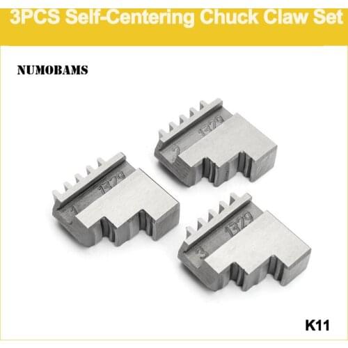 K11 Series Three chuck jaw/3pcs per set/Optional positive jaw & anti jaw/Self-centering Chuck Jaw