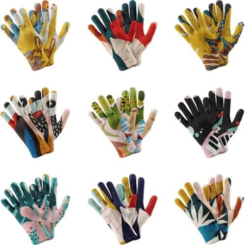 New Touch Screen Knitted Gloves Winter Autumn Men High Quality Gloves Women Warm Solid Gloves Casual Gloves Guantes De Invierno