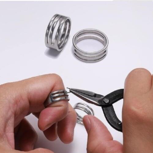1pcs Stainless Steel Jump Ring Open Closing Finger Jewelry Making Tools Fit DIY Craft Circle Bead Pliers Opening Helper Tools