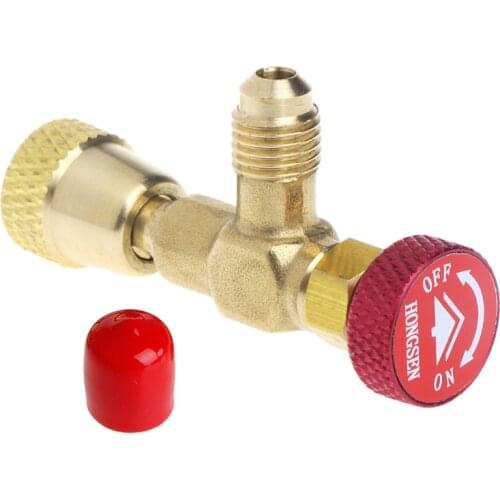 1PC R410 90Â° Degree Refrigeration Adapter Connector Gauges Hose Refrigerant J60F