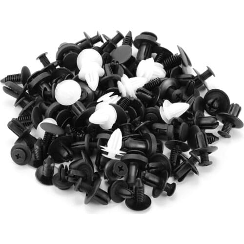 100pcs Mixed Auto Fastener Clip Bumper Door Trim Panel Retainer for Audi A1 A2 A3 A4 B6 B8 A6 C6 80 B5 B7 A5 Q5 Q7 A7 Q8