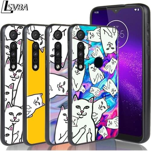 American Street Fashion Cat For Motorola G9 G8 G Power Lite One Fusion Hyper E7 E6 Edge 5G Plus Play Phone Case