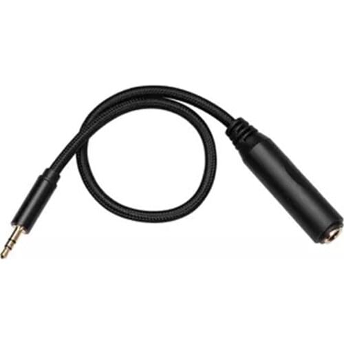 1/8 inch Male to 1/4 inch Female Stereo Audio Adapter Cord Adapter Splitter Audio Cable 3.5mm to 6.35mm Cable