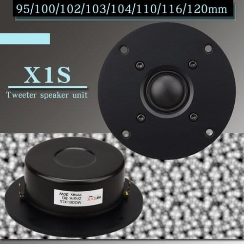 HIFIDIY LIVE 3.7 4 4.5 Inch Tweeter Speaker Unit Black Silk membrane 8OHM 30W ATreble Loudspeaker X1S 94 100 104 110 116 120mm