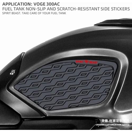 SPIRIT BEAST Motorcycle Fuel tank stickers Anti slip Sticker side Oil tank Scratch resistant Protector pad Decals For VOGE 300AC