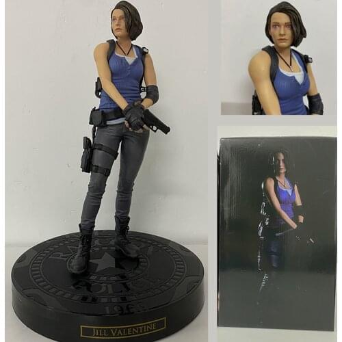 Jill Valentine Figure Biohazard RE:3 Leon Jill Valentine Action Figure Statue Model Toys Doll Gifts for Christmas 28cm
