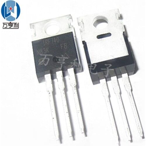 IRF740PBF IRF740 TO-220 10A 400V New and Original 10pcs/Lot