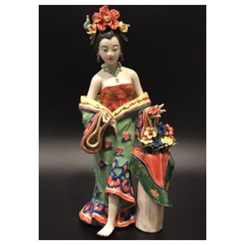 Chinese classical home decoration ladies ornaments Shiwan doll boutique Handmade Ceramic Figure Sculpture four beauties