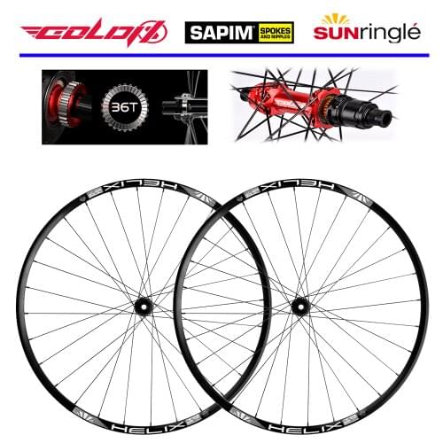 GOLDIX GDX240 Manual 27.5 29 BOOST Compatible SHIMANO SRAM Flywheel 28 32 36H Quick Release Barrel Axle Mountain Road Bike Wheel