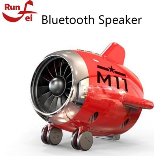 Aircraft type Mini Bluetooth Speaker Portable FM Radio USB Port TF Card Wireless Bass Stereo Audio Aircraft Speakers