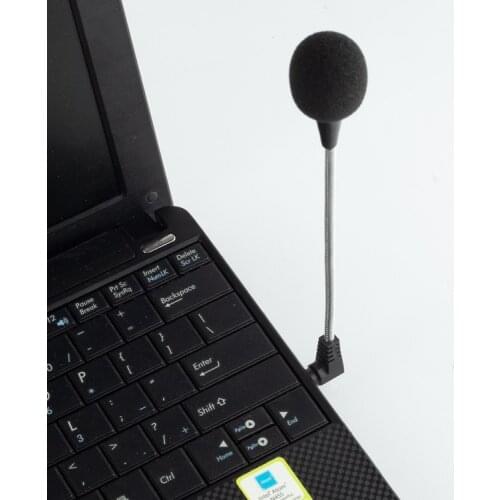 Mini Microphone for PC Laptop Lound Phone 3.5mm plug Microphone Audio Mic Speaker Universal Portable 16-18cm Cable Hands Free