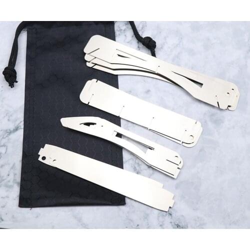 Stainless Steel Portable Foldable Stove Stand Camping Picnic Cooking Tool