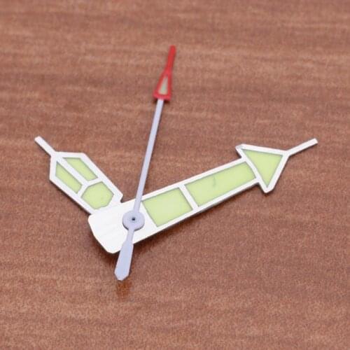 SKX Watch hands nh35 hands For Seiko 5 SKX007 SPRD Fit NH35 NH36 movement Green luminous hands watch repair parts Mens watches