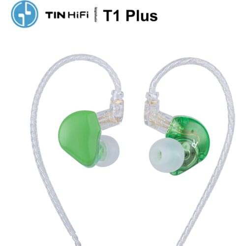 Tinhifi T1 PLUS 10mm Beryllium Diaphragm Dynamic Driver HiFi Audio In-ear Earphone IEM 0.78mm 2 Pin Connector Detachable Cable
