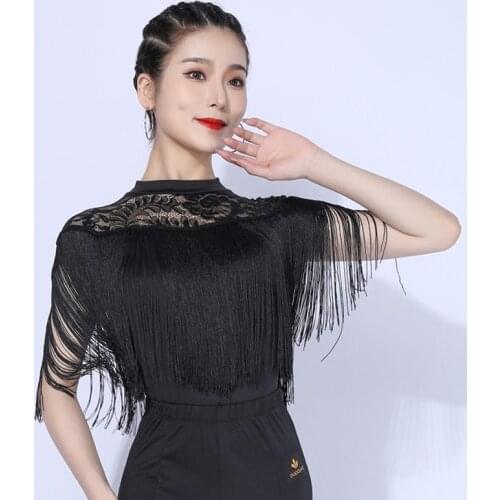 Latin Dance Leotard Tassel Summer Training Wear Tango Ballroom Competition Dancewear Cha Cha Performance Stage Costume YS1861