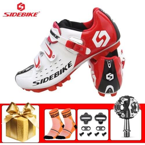 SIDEBIKE Unisex Cycling Shoes Add Mtb Spd Pedals Breathable Self-locking Mountain Bike Sneakers Wear-resistant Racing Footwer