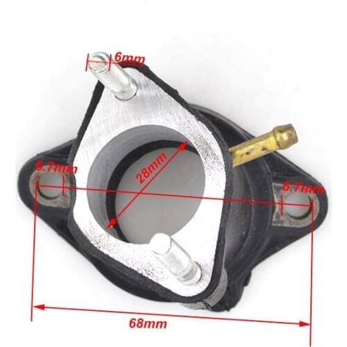 Motorcycle Carburetor Intake Manifold Pipe Joint for QJ125 QJ 125 125CC Euro 2 Engine Parts Replacement